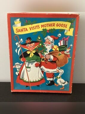 Vtg. Original Santa Visits Mother Goose in its original box, published in 1953.